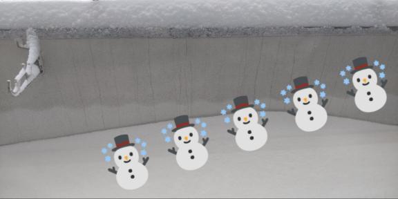 雪だるま作れる