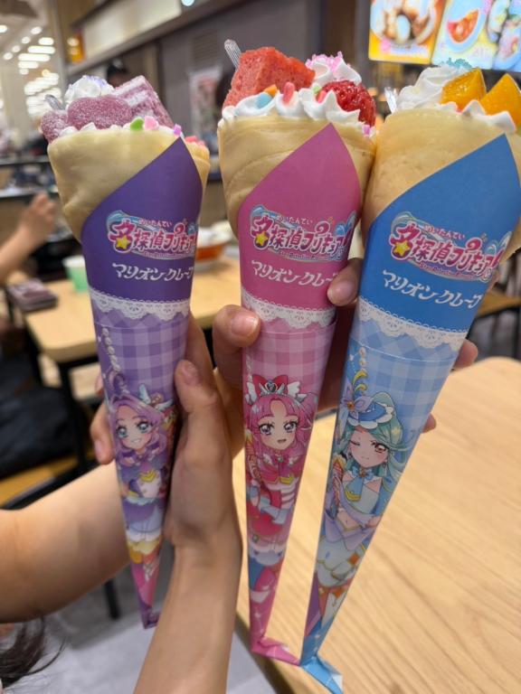 昨日はクレープたべました