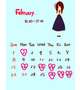 2月のシフトカレンダー🗓