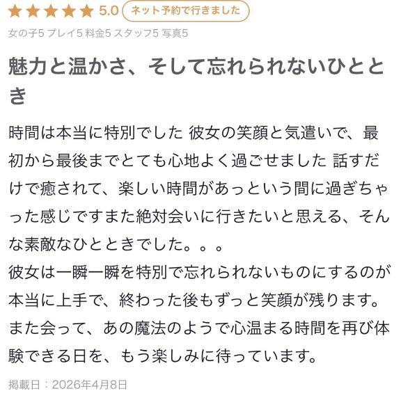 【お礼写メ日記】