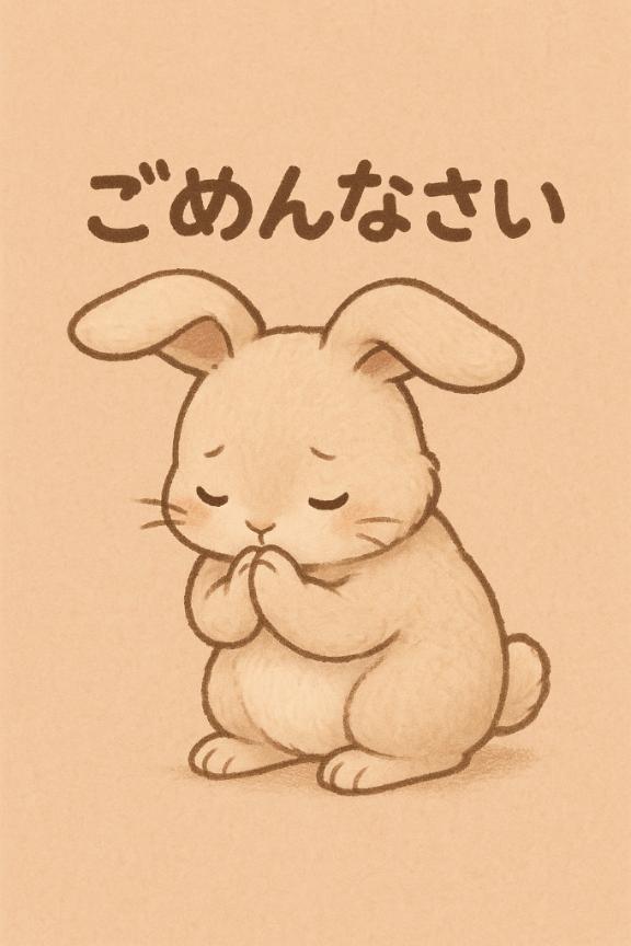 ごめんなさい😭😭