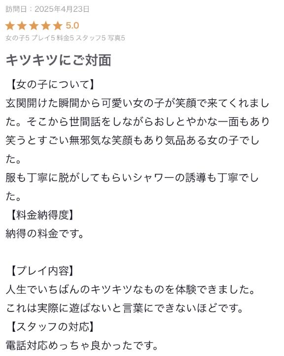 【お礼写メ日記】