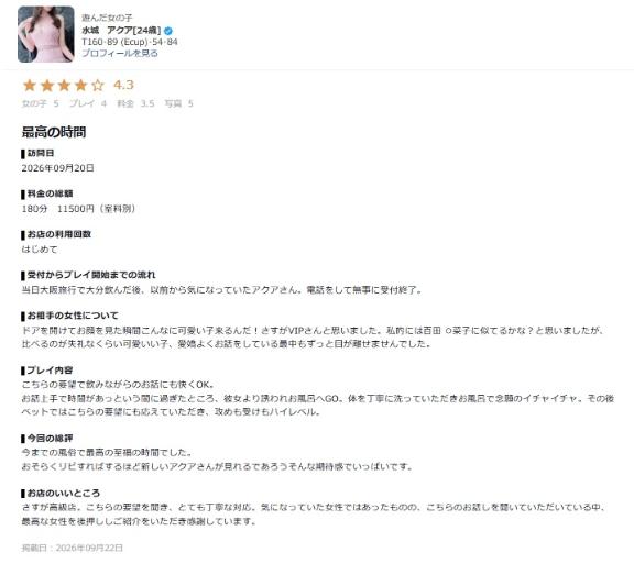 【お礼写メ日記】