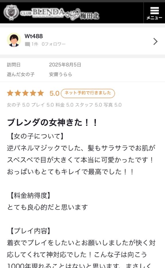 【お礼写メ日記】