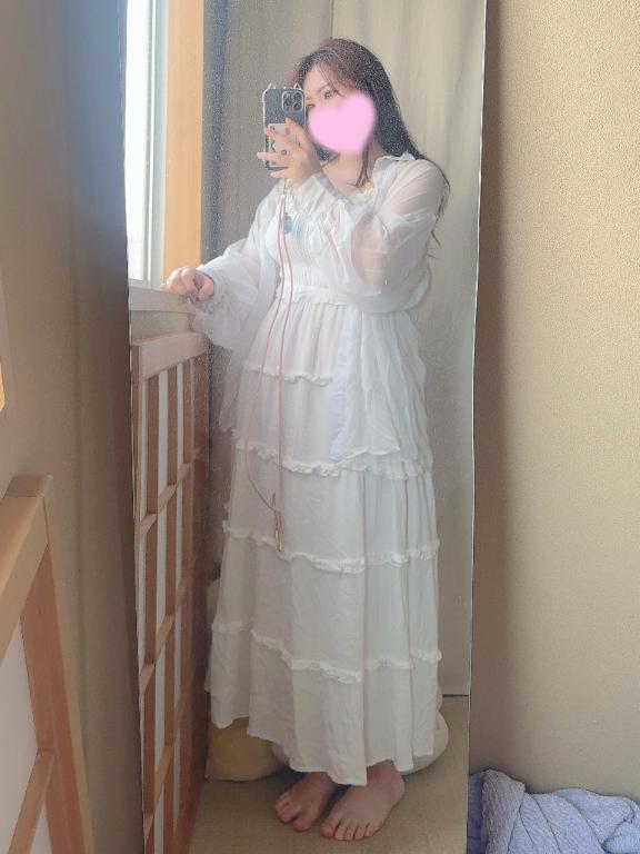 白ワンピでふわふわ気分🕊