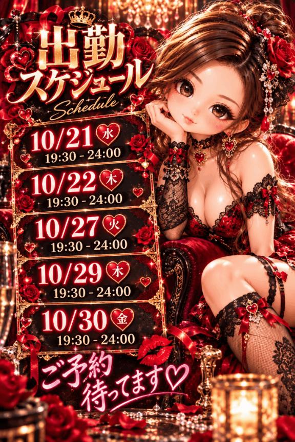 ❤️出勤スケジュール❤️
