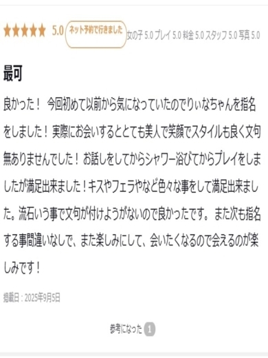 プロフィール大阪 上門服務 RIINA