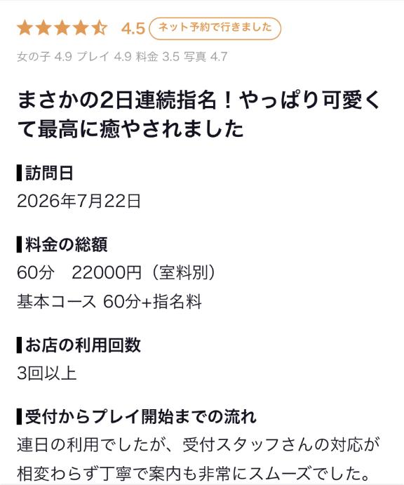 【お礼写メ日記】