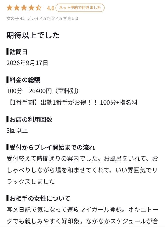 【お礼写メ日記】