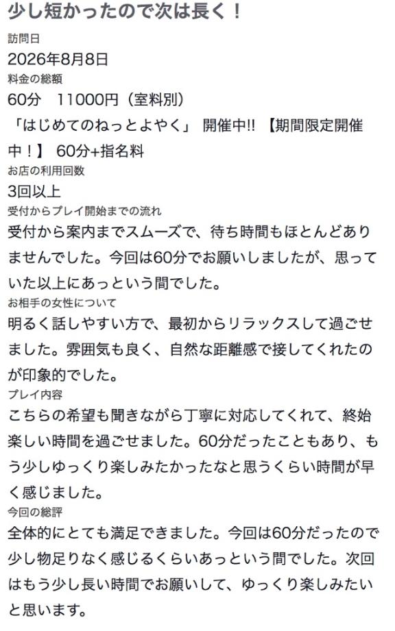 【お礼写メ日記】
