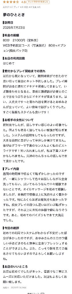 【お礼写メ日記】