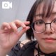 清楚系メガネ女子大生とデート♡