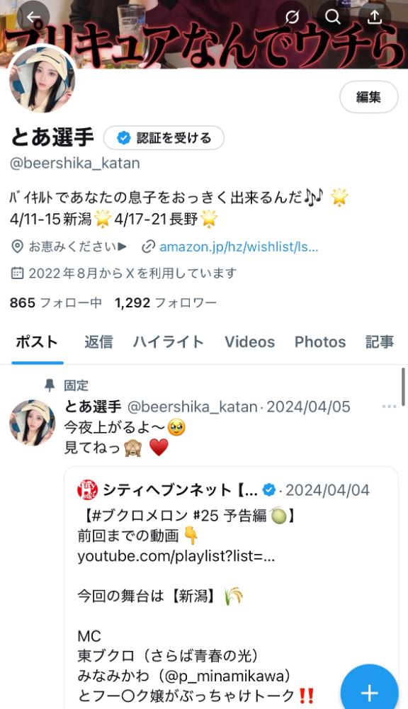 写メ日記サムネイル