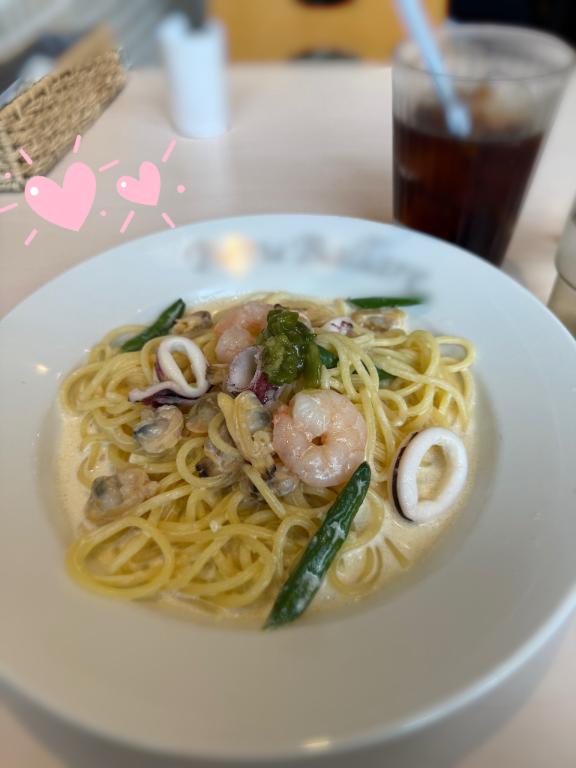 パスタ食べたよ🍝💞