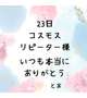 23日 コスモス リピーター様