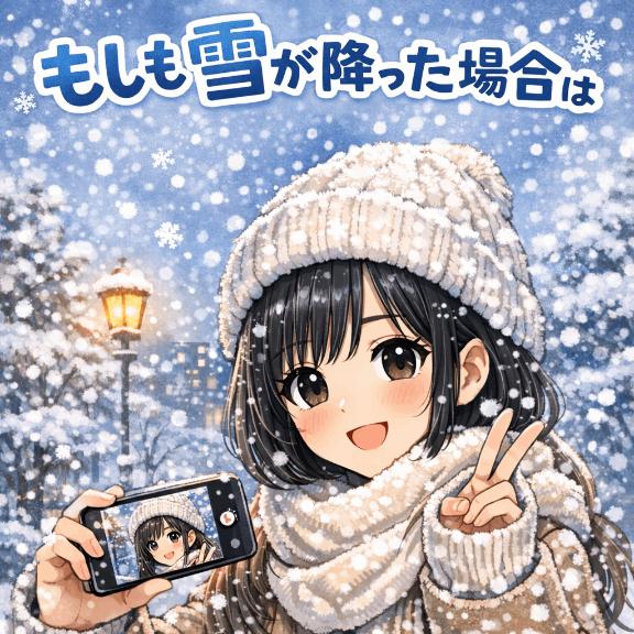 ⛄️もしも週末、雪ならば⛄️
