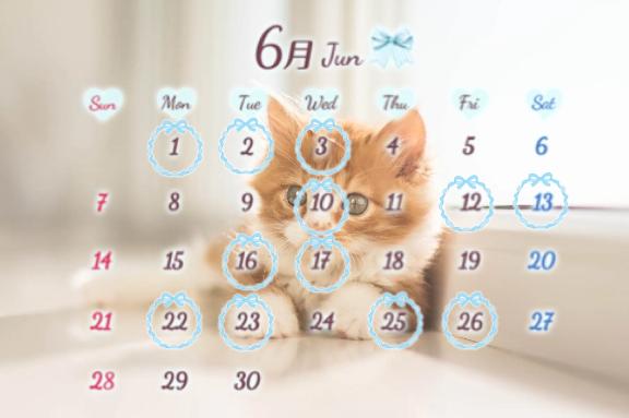 6月シフト🤍🫧
