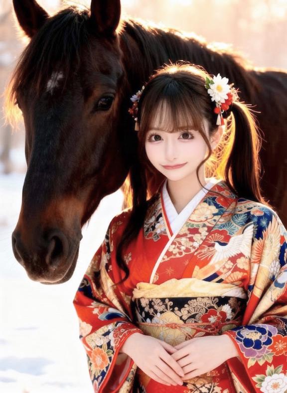 今年もよろしくね🐎🤍