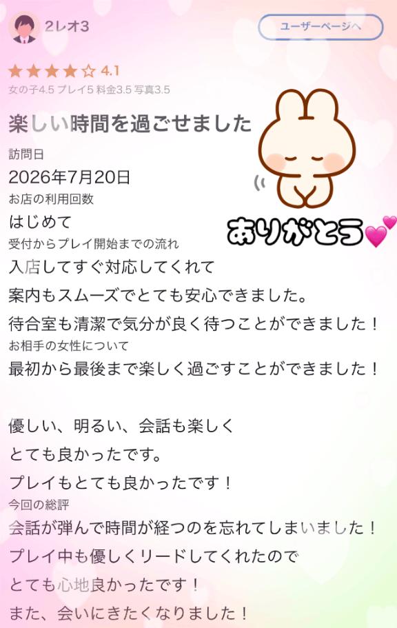 【お礼写メ日記】