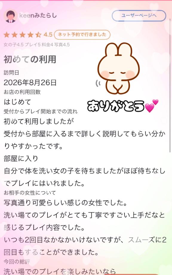 【お礼写メ日記】