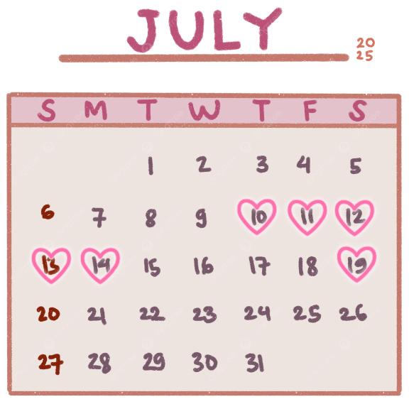 7月の予定🗓