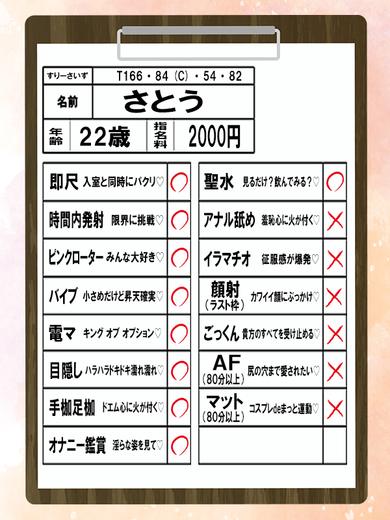 カノジョ感　逆セーラー服しか勝たん　錦店 ヘルス SATOU