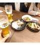 アルコールでなのか、それとも雨ザーザー気圧だからなのか・・・。ウィンナーに岩塩。の巻。
