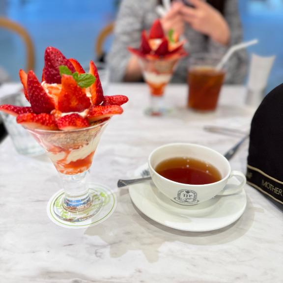 お友達と🍓
