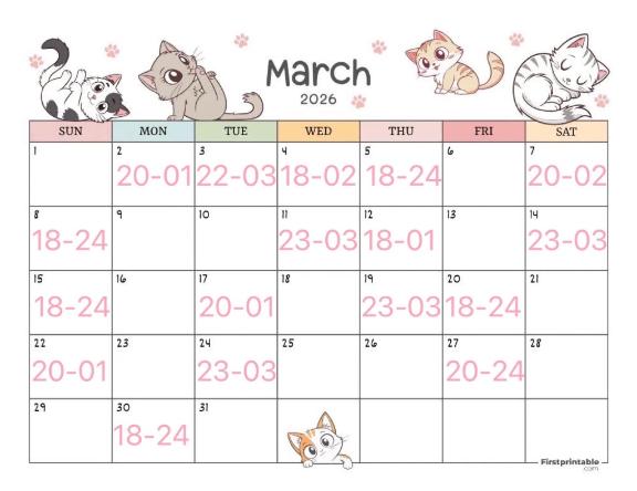 3月シフト🎎🍡🌸