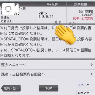 ドヤ顔しながら自慢したい勝ち馬券🥺🧡