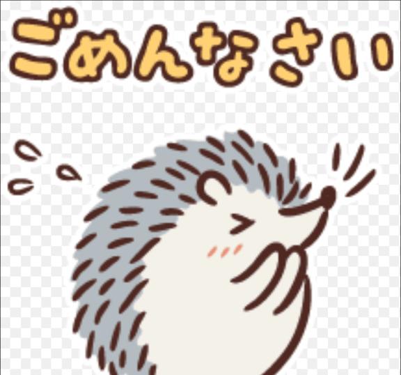 ごめんなさい。