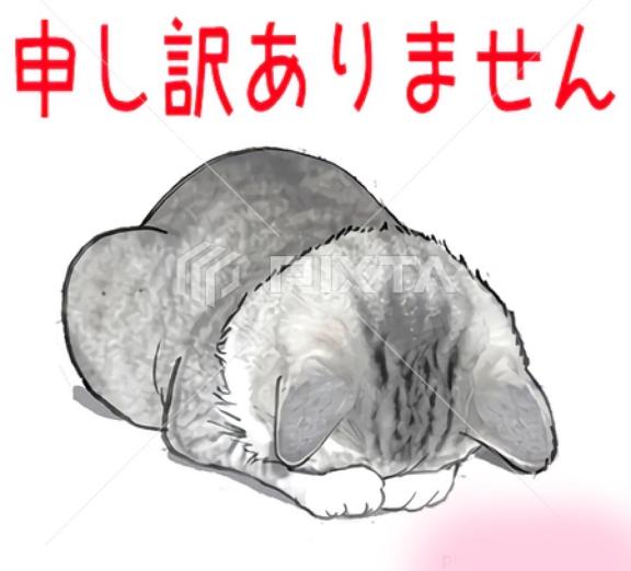 申し訳ありません