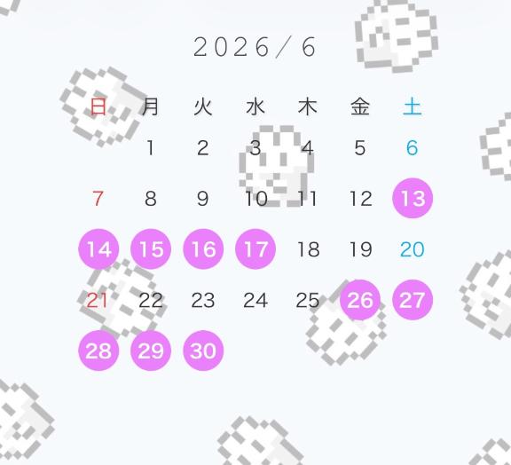 6月の予定🤍