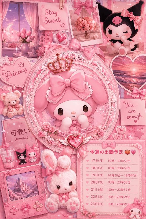 出勤予定🍑💗